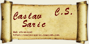 Časlav Sarić vizit kartica